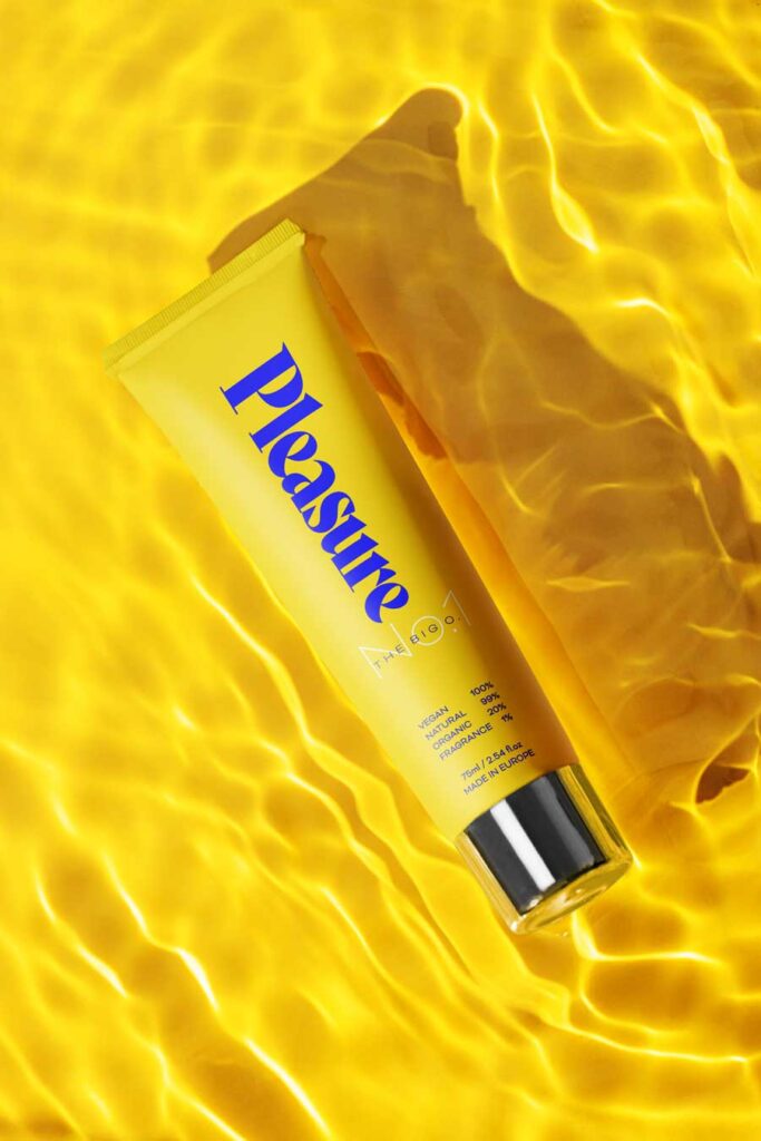 pleasure_logo_brand_product_tube_yellow_mockup_ohanasopot_2